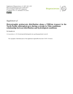 Supplement of Heterotrophic prokaryote distribution along a 2300km