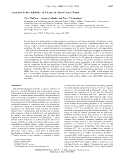 Anomalies in the Solubility of Alkanes in Near