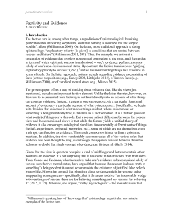 Factivity and Evidence (Rysiew)