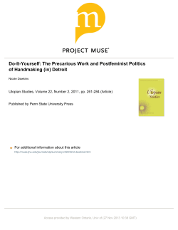 Motor City to a Maker City