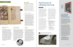 The Pursuit of Lifelong Learning