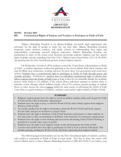 legal memo - Alliance Defending Freedom Media