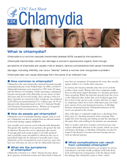 Chlamydia Fact Sheet - Associates in Women`s Health