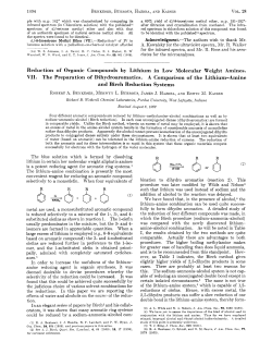 Reduction of Organic Compounds by Lithium in Low