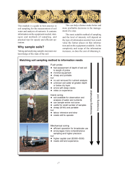 2. A guide to soil sampling