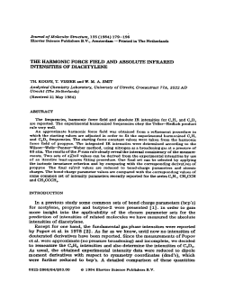 THE HARMONIC FORCE FIELD AND ABSOLUTE INFRARED