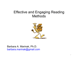 Effective and Engaging Reading Methods
