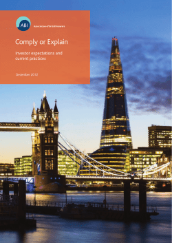 Comply or Explain - Institutional Voting Information Service