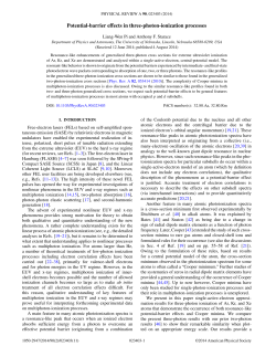 Potential-barrier effects in three-photon