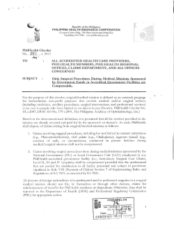 Only Surgical Procedures During Medical Missions