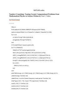 MATLAB codes - Princeton University Press