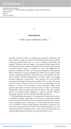 Introduction &ldquo;in the course of human events...&rdquo; - Beck-Shop