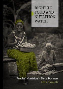 Business of Malnutrition, RTF