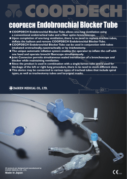 COOPDECH Endobronchial Blocker Tube
