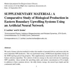 Supplement - Biogeosciences