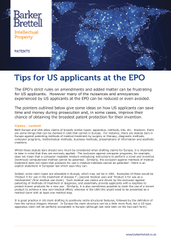 The EPO`s strict rules on amendments and added matter can be