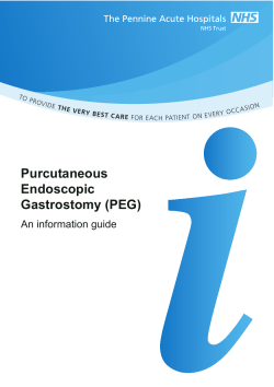 Purcutaneous Endoscopic Gastrostomy (PEG)