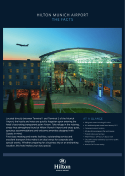HILTON MUNICH AIRPORT THE FACTS