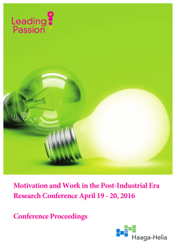 Conference Proceedings - Haaga