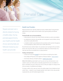 Prenatal Care - The Gift of Motherhood