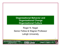 Organizational Behavior and Organizational Change