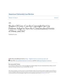Shades Of Grey: Can the Copyright Fair Use Defense Adapt to New