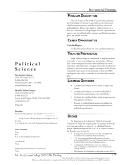 Political Science - Mt. San Jacinto College