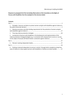 1 &Uuml;bersetzung im Auftrag des BMAS Response to paragraph 36 of