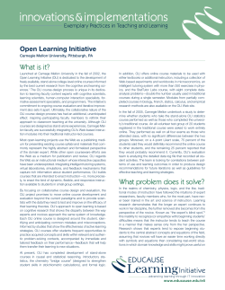 Open Learning Initiative