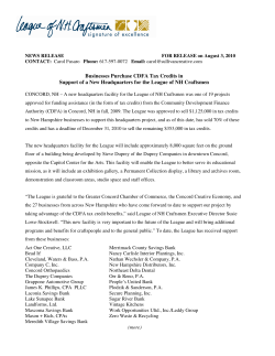 Businesses Purchase CDFA Tax Credits in Support of a New