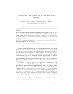 Equiangular Tight Frames and Fourth Root