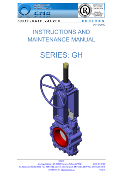 SERIES: GH - CMO Valves