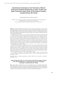 Geochemical Constraints on the Provenance