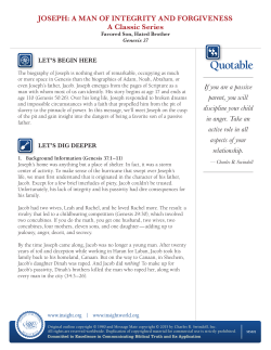 Joseph: A Man Of Integrity And Forgiveness