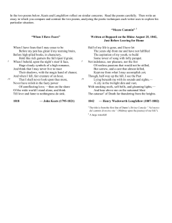 Practice Poetry Prompt for 4:1