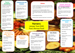 Nursery Autumn medium term plan 2015