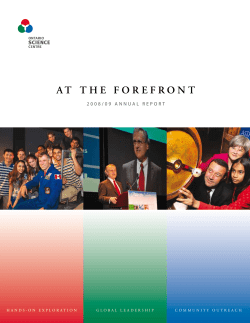 Annual Report - Ontario Science Centre