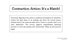 Contraction Action: It`s a Match!