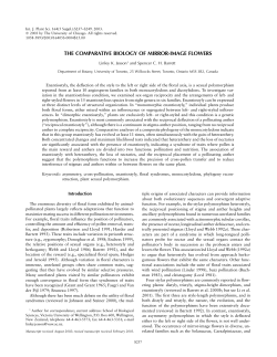 the comparative biology of mirror-image flowers