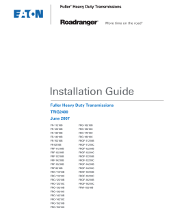 Fuller&reg; Heavy Duty Transmissions