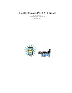 CanIt-Domain-PRO API Guide