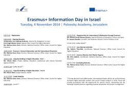 Information Day Agenda