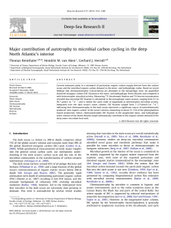 Major contribution of autotrophy to microbial carbon cycling in the