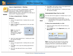 Did You Know Tip #4 - Microsoft Office Training and Tips