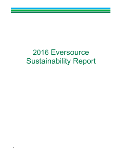 2016 Eversource Sustainability Report