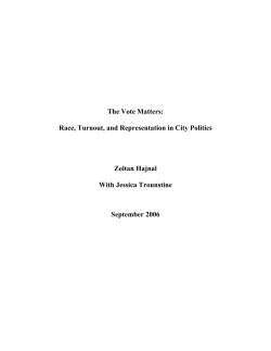 The Vote Matters - Division of Social Sciences