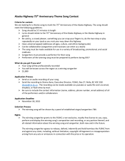 Alaska Highway 75th Anniversary Theme Song Contest
