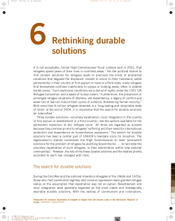 rethinking durable solutions