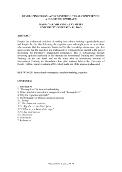 developing translator`s intercultural competence