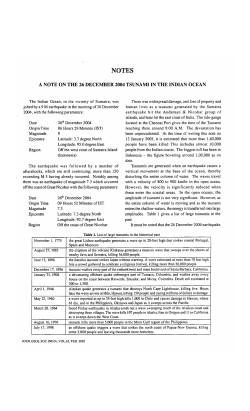 a note on the 26 december 2004 tsunami in the indian ocean